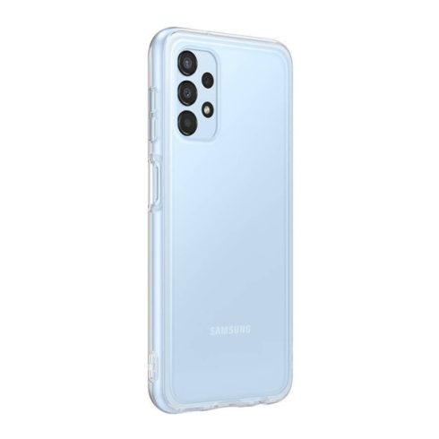 Samsung Galaxy A13 Soft Clear gyári szilikon tok, átlátszó, EF-QA135TT