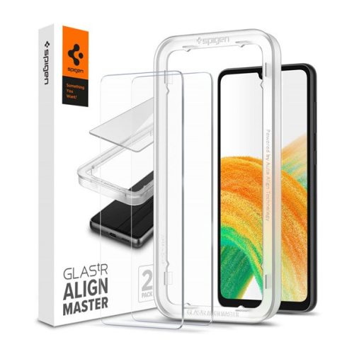 Spigen AlignMaster Samsung Galaxy A33 5G Tempered kijelzővédő fólia (2db)