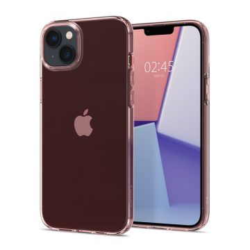   Spigen Crystal Flex Apple iPhone 14 tok, Rose Crystal, rózsaszín-átlátszó