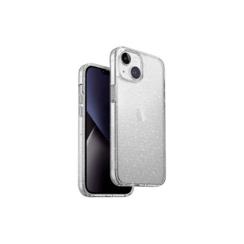 Uniq Lifepro Xtreme Tinsel Apple iPhone 14 Plus, csillámos szilikon tok, átlátszó