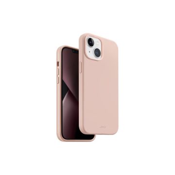   Uniq Lino Hue Apple iPhone 14 Plus, MagSafe szilikon tok, rózsaszín