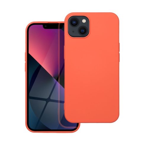 Forcell Szilikon LITE hátlap tok Apple iPhone 14, rózsaszín