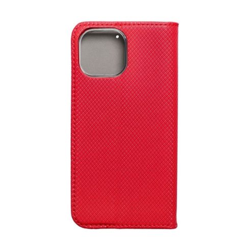 Magnet Apple iPhone 14 mágneses flip tok, piros