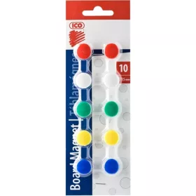 ICO 15 mm 10 Stück 5 verschiedene Farben Whiteboard-Magnete