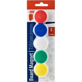 ICO 30 mm 5 Stück farbige Whiteboard-Magnete