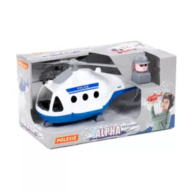 POLESIE Kunststoff ALPHA Polizeihubschrauber WEISS