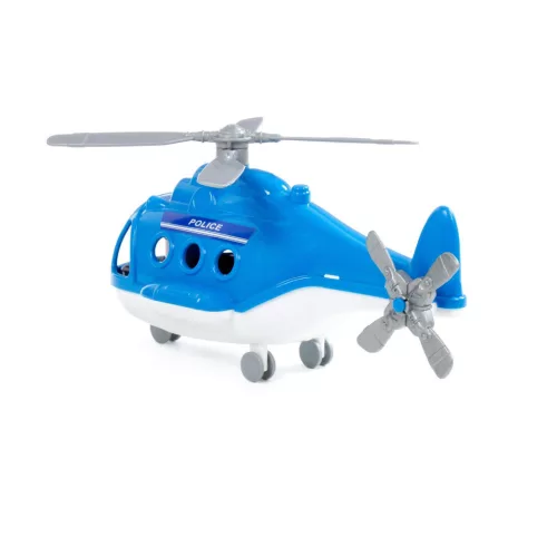 POLESIE Kunststoff ALPHA Polizeihubschrauber BLAU