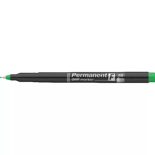 ICO OHP F 0,5mm zöld permanent marker