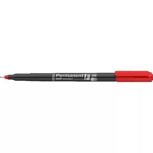 ICO OHP F 0,5mm piros permanent marker