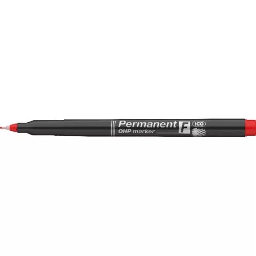 ICO OHP F 0,5mm piros permanent marker