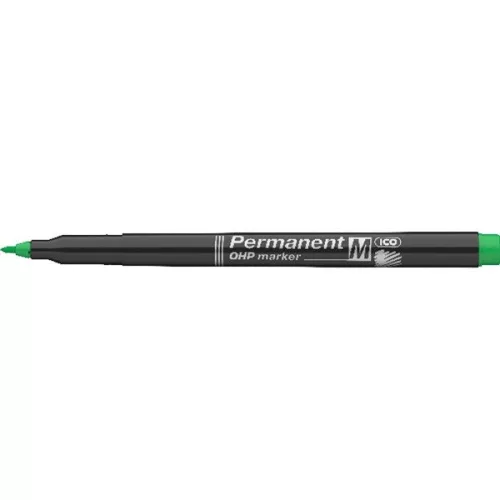 ICO OHP M 1-1,5mm zöld permanent marker
