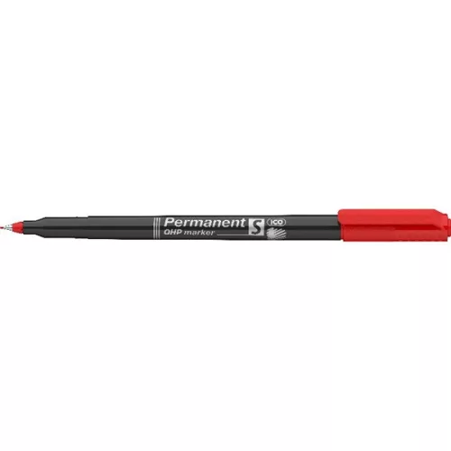 ICO OHP S 0,3mm piros permanent marker