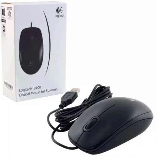 Logitech OEM B100 USB fekete egér