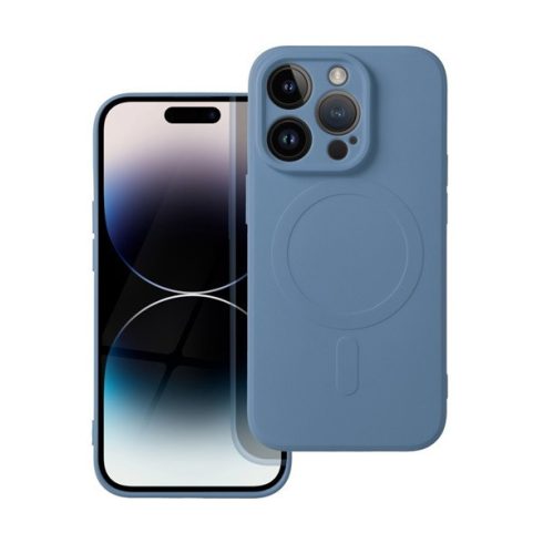 Magsafe szilikon tok Apple iPhone 14 Pro, kék