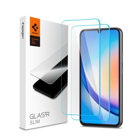 Spigen "Glas.tR SLIM" Samsung Galaxy A34 Tempered kijelzővédő fólia (2db)