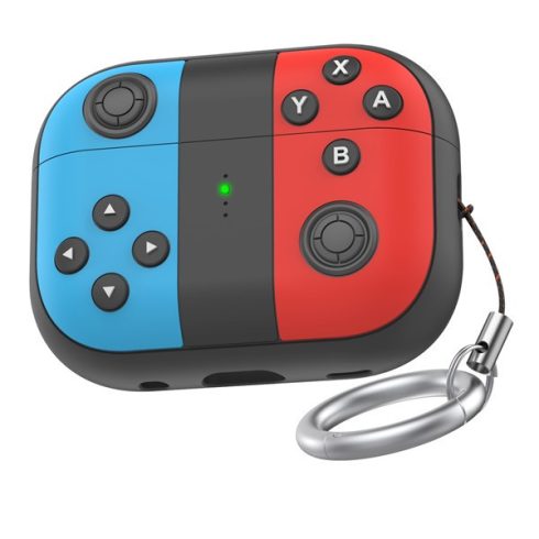 Phoner Nintendo Apple Airpods Pro 2 szilikon tok, kék-piros