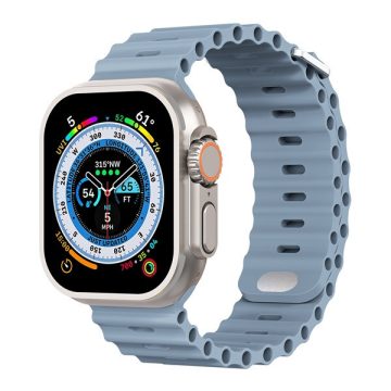   Phoner River Apple Watch 41/40/38 mm szilikon szíj, palakék