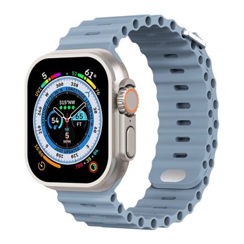 Phoner River Apple Watch 41/40/38 mm szilikon szíj, palakék