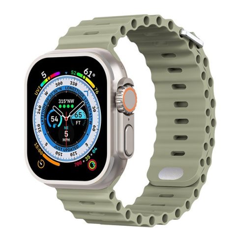 Phoner River Apple Watch 41/40/38 mm szilikon szíj, keki