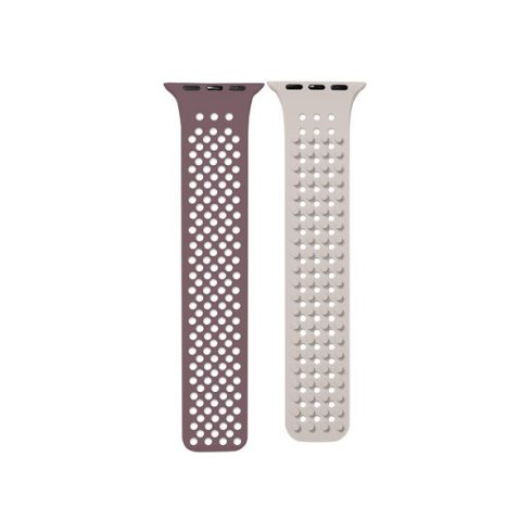 Phoner Spike Apple Watch szilikon szíj, 38/40/41mm, lila/barna