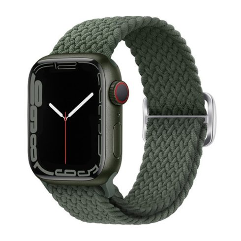 Phoner Hook Apple Watch csatos fonott szövet szíj, 38/40/41mm, fenyő