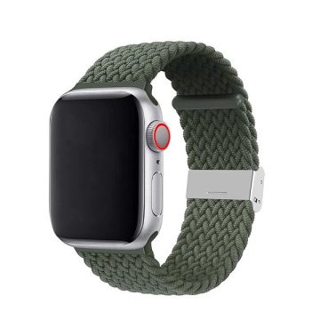  Phoner Spun Apple Watch csatos fonott szövet szíj, 38/40/41mm, zöld