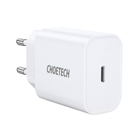Choetech hálózati töltő adapter USB-C, 20W, fehér