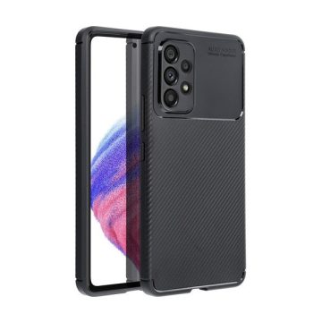   Forcell Carbon Premium Samsung Galaxy A13 5G / A04S karbon mintás szilikon tok, fekete
