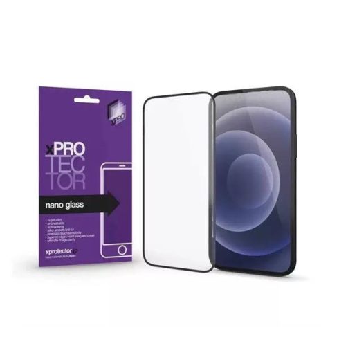 Samsung Galaxy A34 5G Xprotector Nano Glass kijelzővédő fólia fekete kerettel