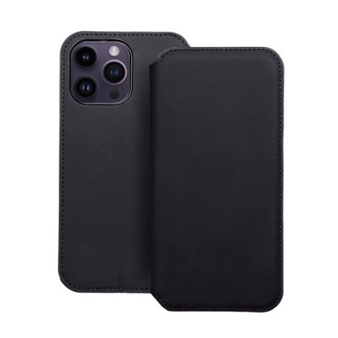 Dual Pocket Apple iPhone 14 Pro Max, flip tok, fekete