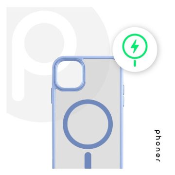   Phoner Apple iPhone 13 Pro Hybrid Mag MagSafe kemény hátlap tok, égkék