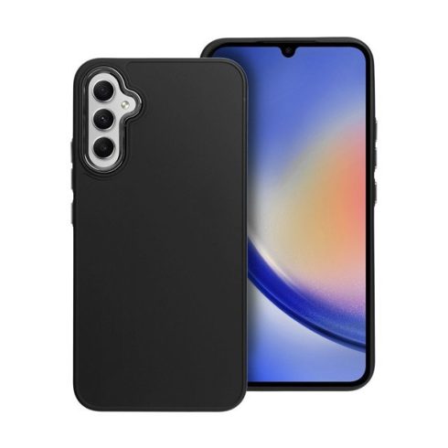 Frame Samsung Galaxy A34 5G közepesen ütésálló tok kameravédő kerettel, fekete