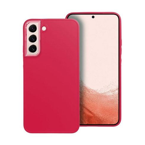 Frame Samsung Galaxy S22 Plus közepesen ütésálló tok kameravédő kerettel, magenta