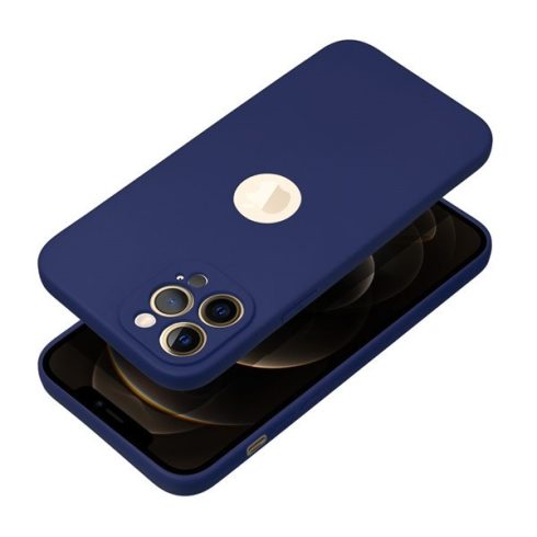 Forcell Soft Apple iPhone 15 Pro Max szilikon tok, sötétkék