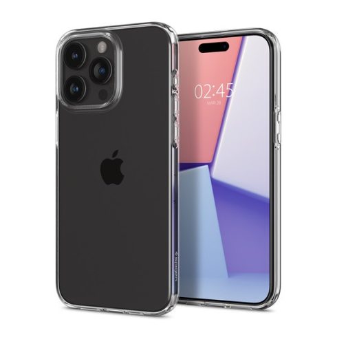 Spigen Liquid Crystal Apple iPhone 15 Pro Max tok, Crystal Clear, átlátszó