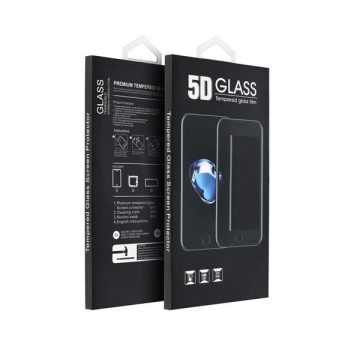   Apple iPhone 15 Plus / iPhone 16 Plus 5D Full Glue hajlított tempered glass kijelzővédő üvegfólia, fekete