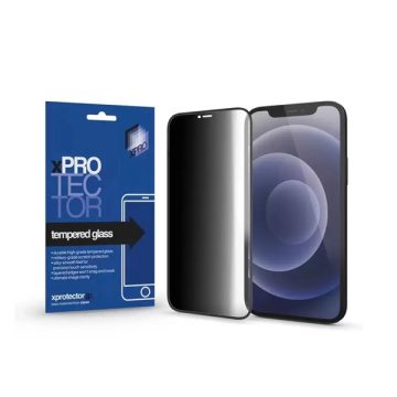   Apple iPhone 15 Plus / iPhone 16 Plus Xprotector Tempered Glass 0.33 Full 3D Privacy kijelzővédő üvegfólia