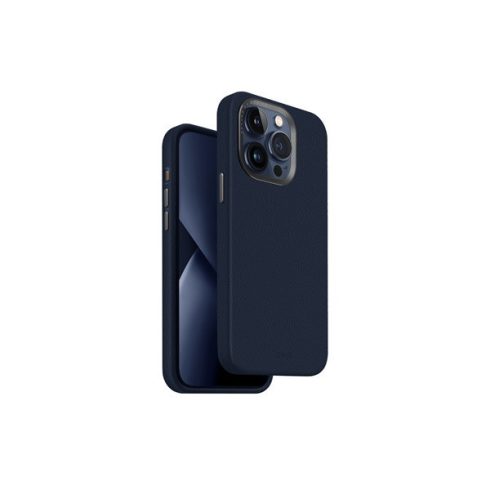 Uniq Lyden Apple iPhone 15 Pro Magsafe Bőr tok, kék