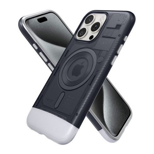 Spigen Classic C1 MagFit Apple iPhone 15 Pro tok, MagSafe Grafit, szürke