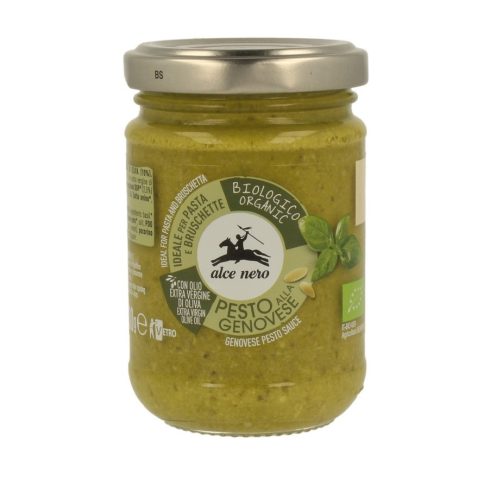 BIO Genovai bazsalikomszósz (pesto) 130g Alce Nero webshop termék