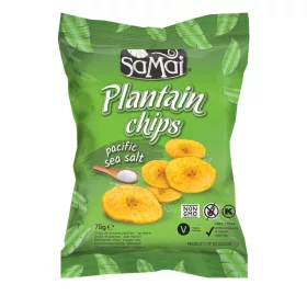 SAMAI Kochbananenchips mit Meersalz 75g Pazifisches Meersalz