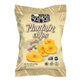   SAMAI Kochbananenchips mit Knoblauch 75 g Kochbanane Knoblauch