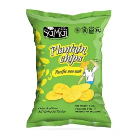   SAMAI Kochbananen-Chips, große Pommes, Meersalz, 142 g Kochbananen