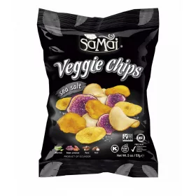   SAMAI Gemüsechips mit Meersalz, 57 g, Regenwald-Gemüsemischung