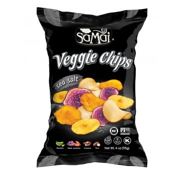   SAMAI Veggie nagy chips tengeri sós 115g Rainforest vegyes zöldség
