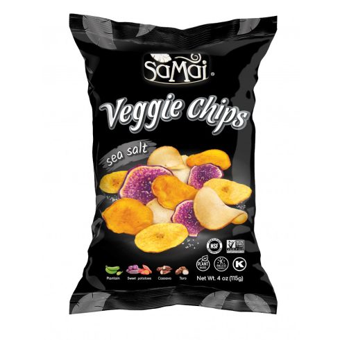 SAMAI Veggie nagy chips tengeri sós 115g Rainforest vegyes zöldség