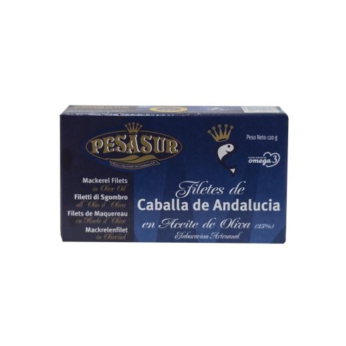 Pesasur Makréla filé olívaolajban 120g konzervdobozos webshop termék