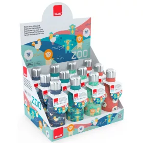  Ibili Metall-Thermosflasche für Kinder 350 ml ZOO 758435i Thermosflasche Zoo