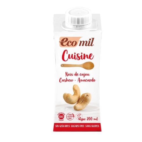 BIO Kesudió tejszín cukormentes 200ml Ecomil konyhai főzőalap webshop termék