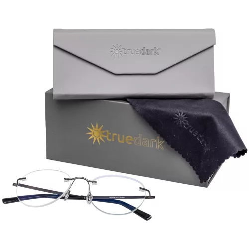 TrueDark® Daywalker Focus Blaulichtfilterbrille für den Tag, klare Gläser